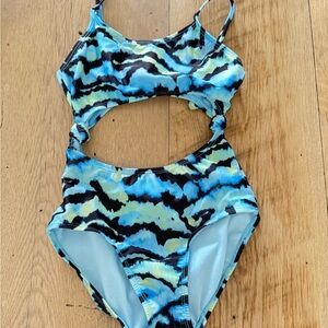 Art Class Blue and Yellow Bikini Swim Set